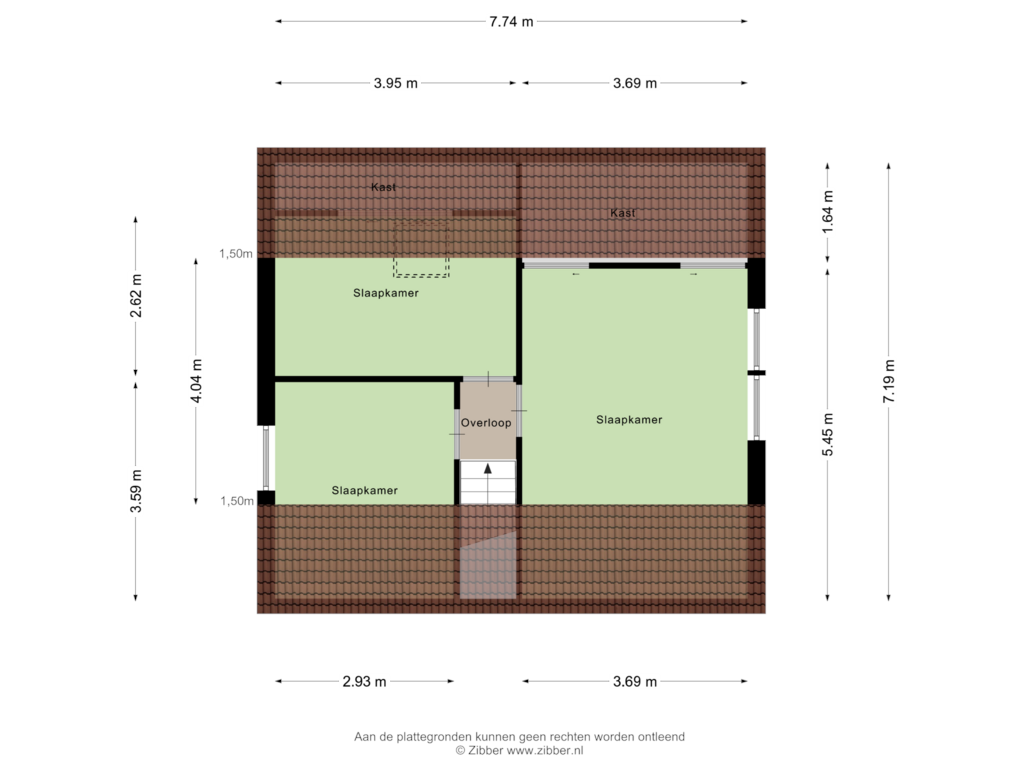 View floorplan of Eerste Verdieping of Karstraat 30