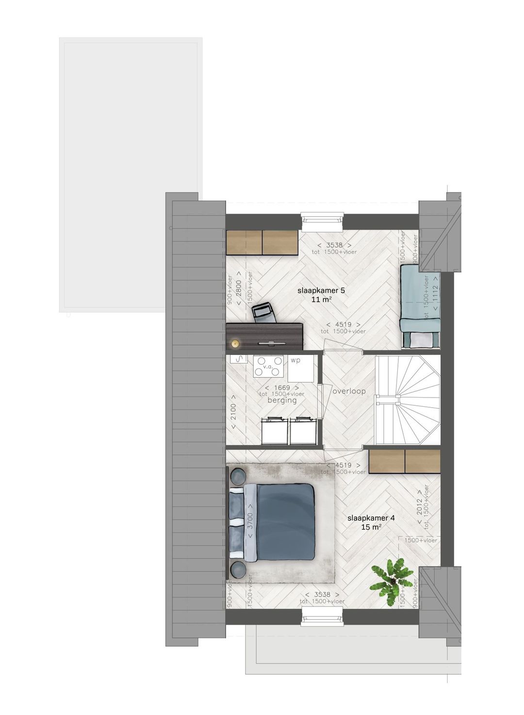 Foto 7 van Kraanvogel type KV1s - vrijstaand (Bouwnr. 131)