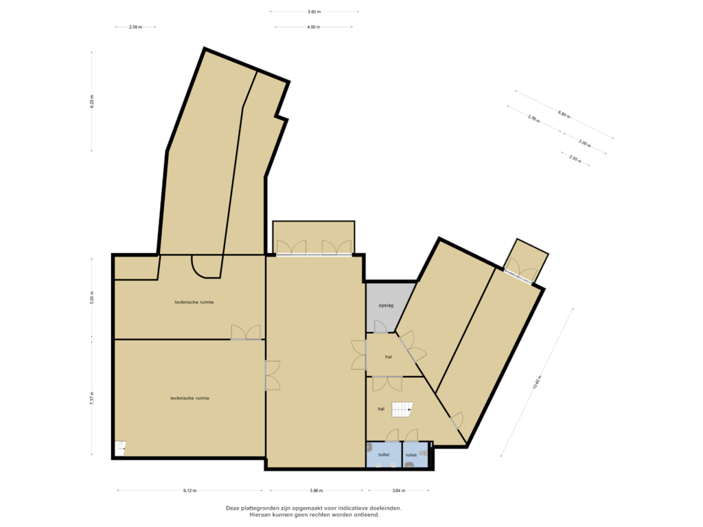 View floorplan of kelder of Spinozaweg 1