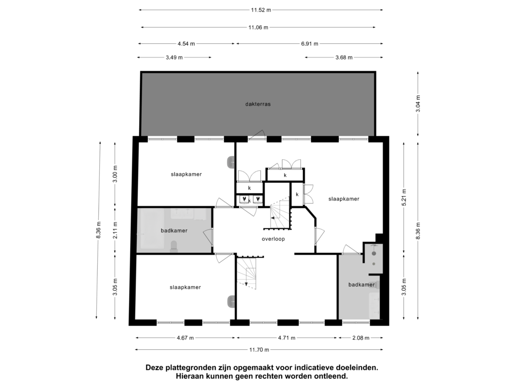 Bekijk plattegrond van 1e verdieping 1 van Weststraat 16