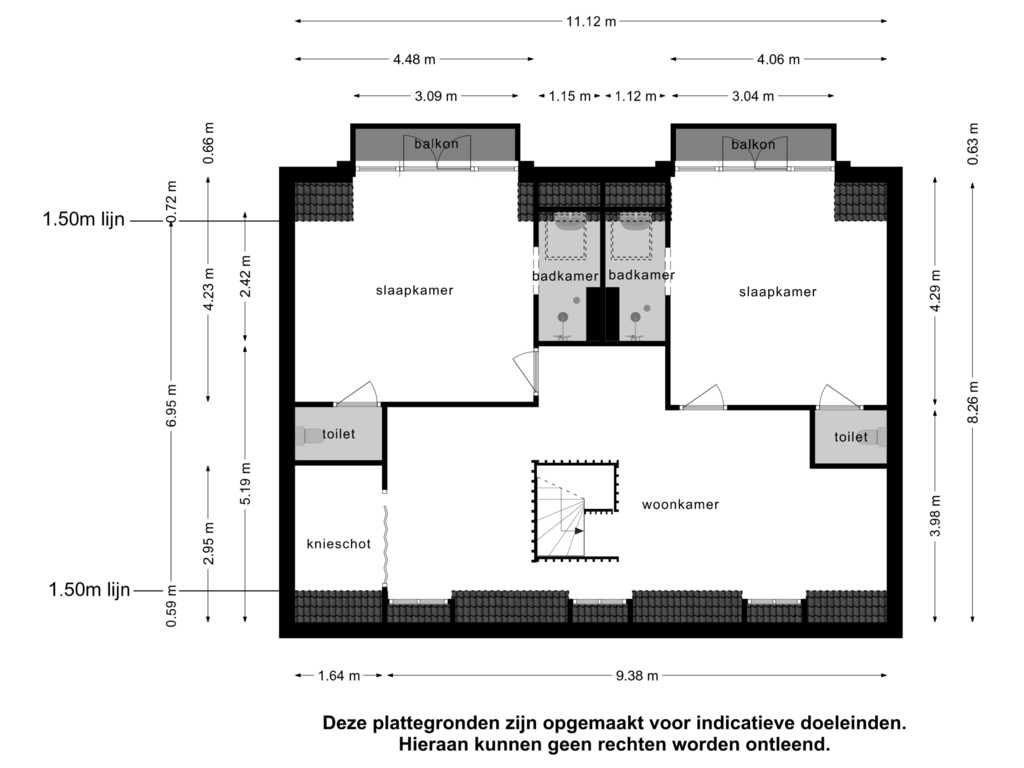 Bekijk plattegrond van 2e verdieping van Weststraat 16