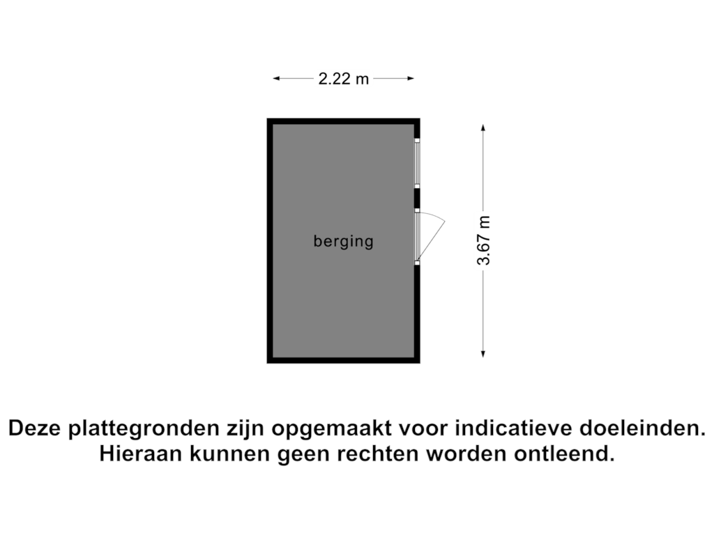 Bekijk plattegrond van Berging 2 van Weststraat 16