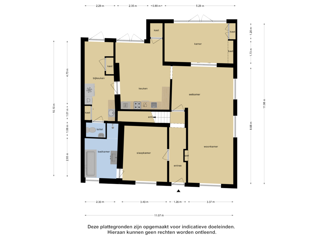 Bekijk plattegrond van Begane Grond van Pandelaar 75