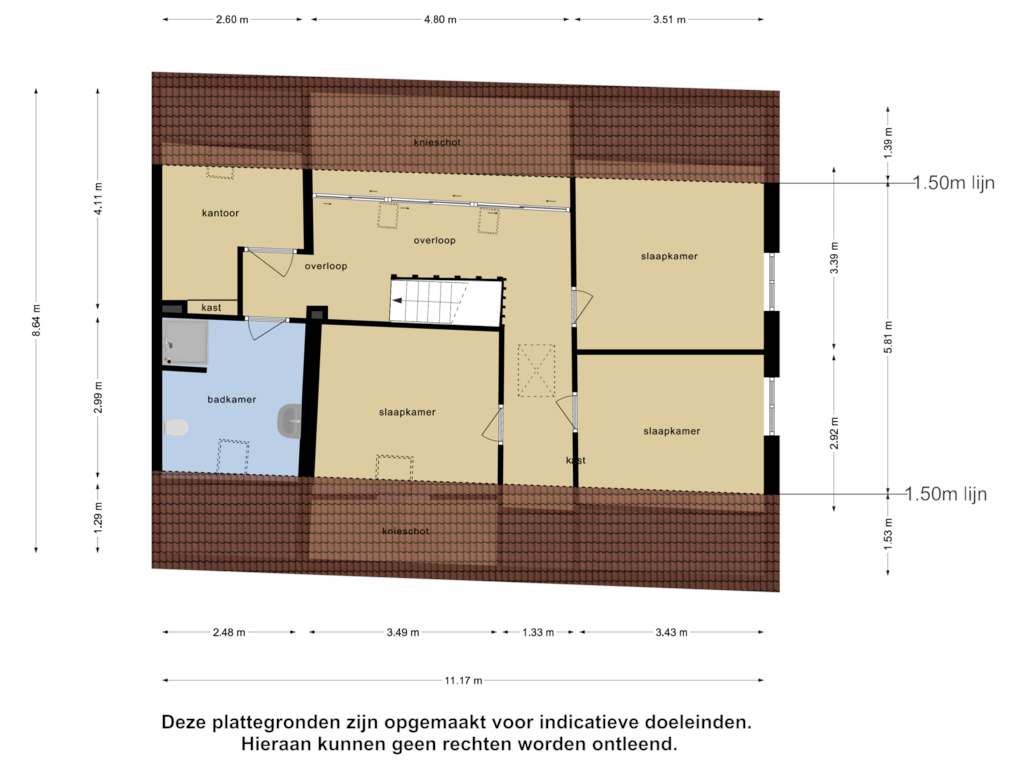 Bekijk plattegrond van Eerste Verdieping van Pandelaar 75