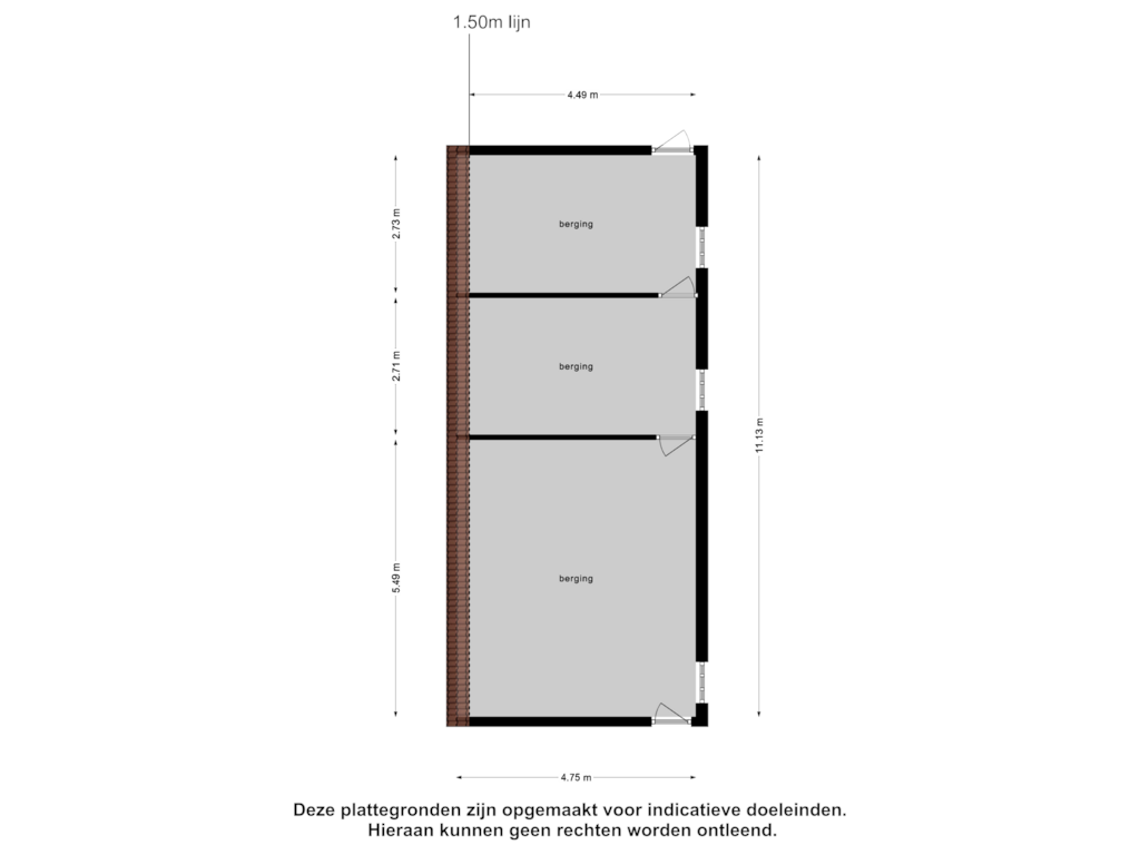 Bekijk plattegrond van Berging van Pandelaar 75