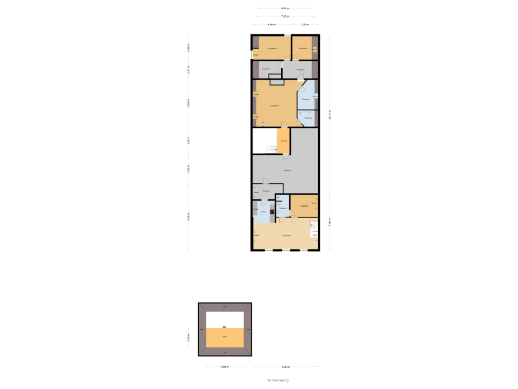 Bekijk plattegrond van 1e Verdieping van Lakerveld 134