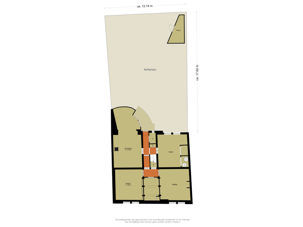 Bekijk plattegrond van Perceel van Wittevrouwensingel 66