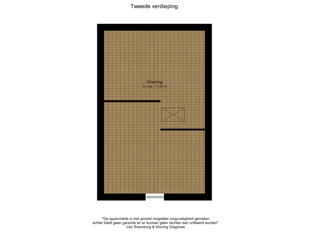 View floorplan of Tweede verdieping of Stichts End 43