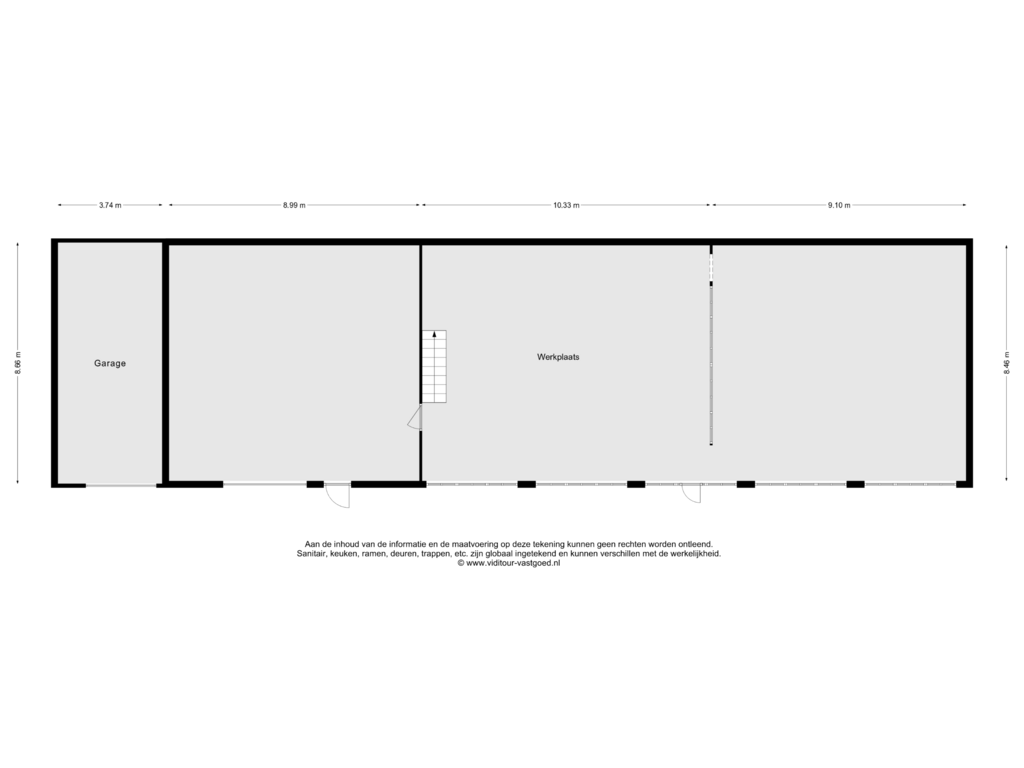 View floorplan of Werkplaats of Onze Lieve Vrouwestraat 100