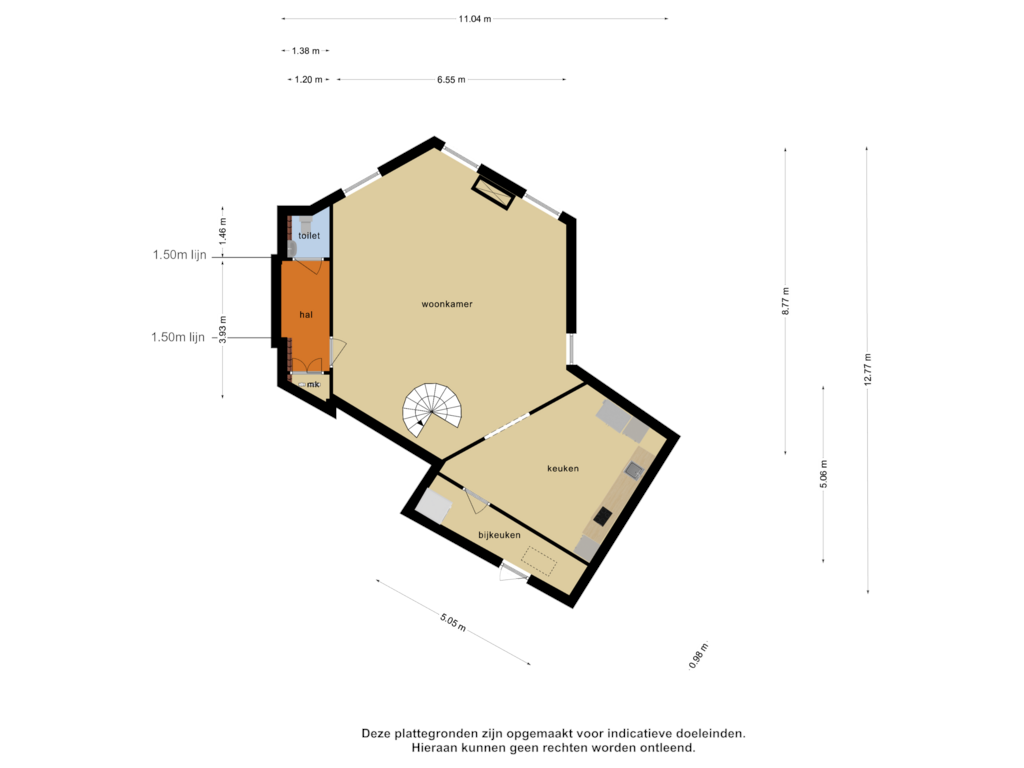 View floorplan of Begane grond of Eekwal 63