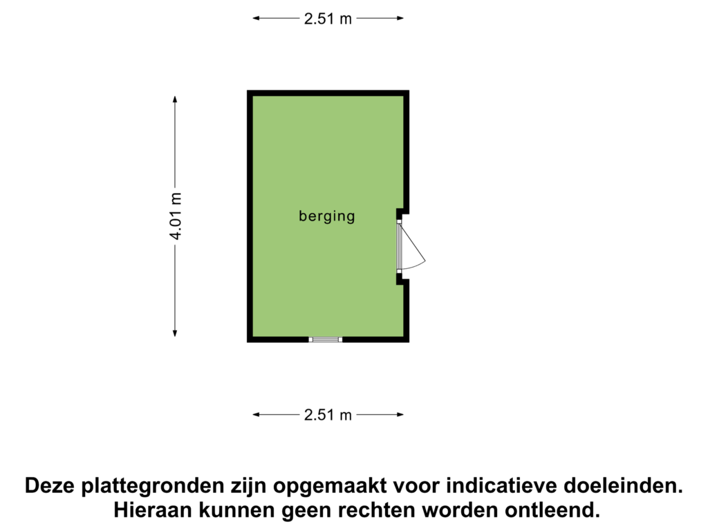 Bekijk plattegrond van Berging van Sint Bavodijk 25