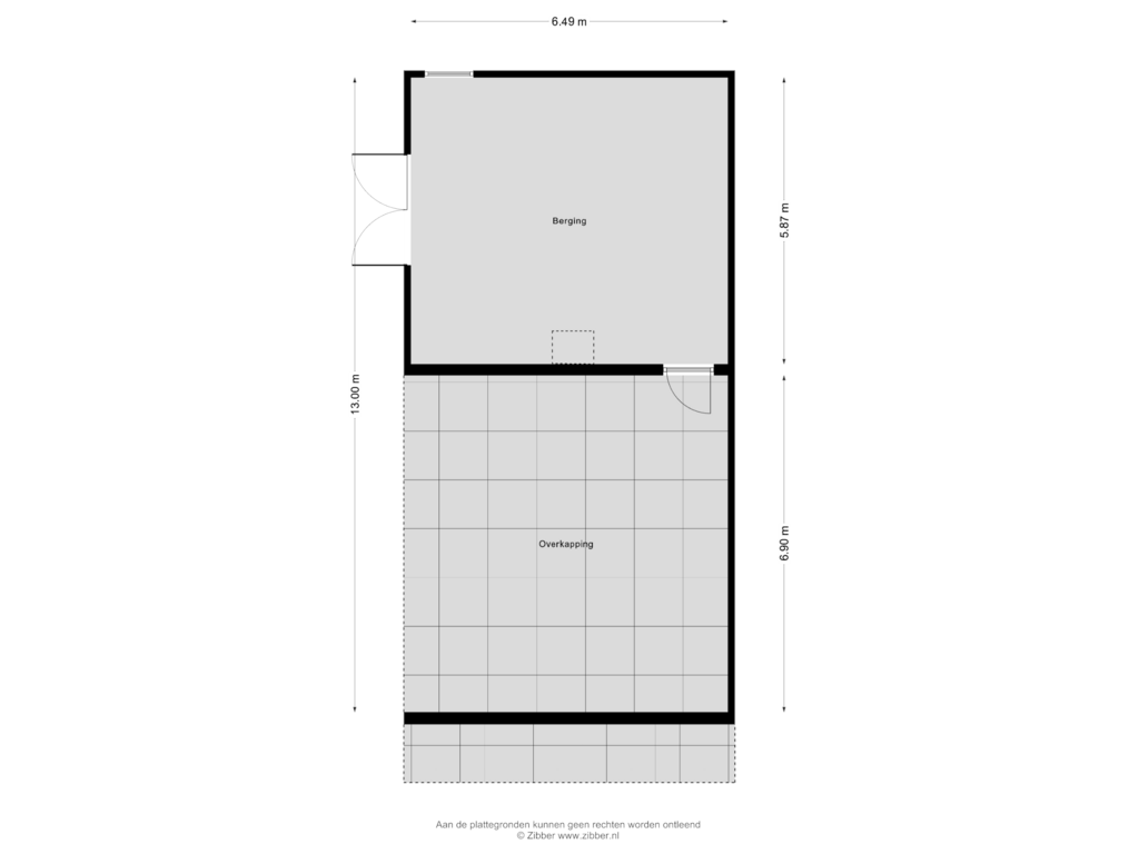 Bekijk plattegrond van Berging van Rijksweg West 65