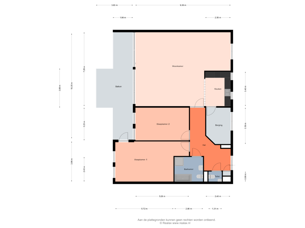 Bekijk plattegrond van Verdieping van Soesterbergsestraat 48-B