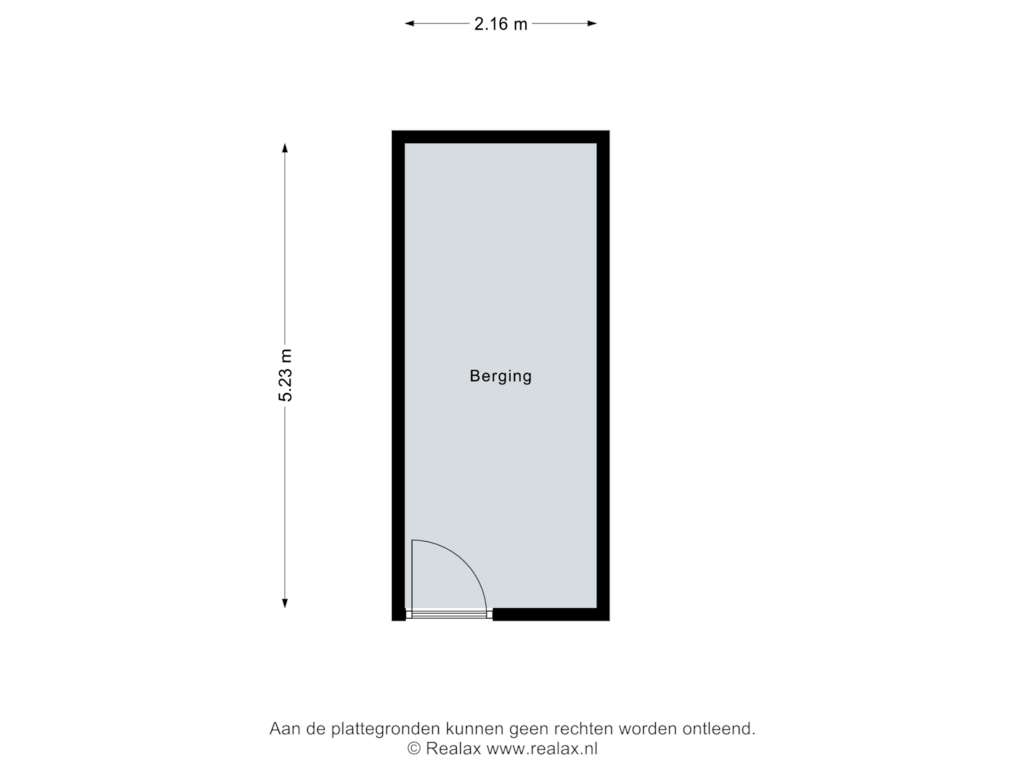 Bekijk plattegrond van Berging van Soesterbergsestraat 48-B