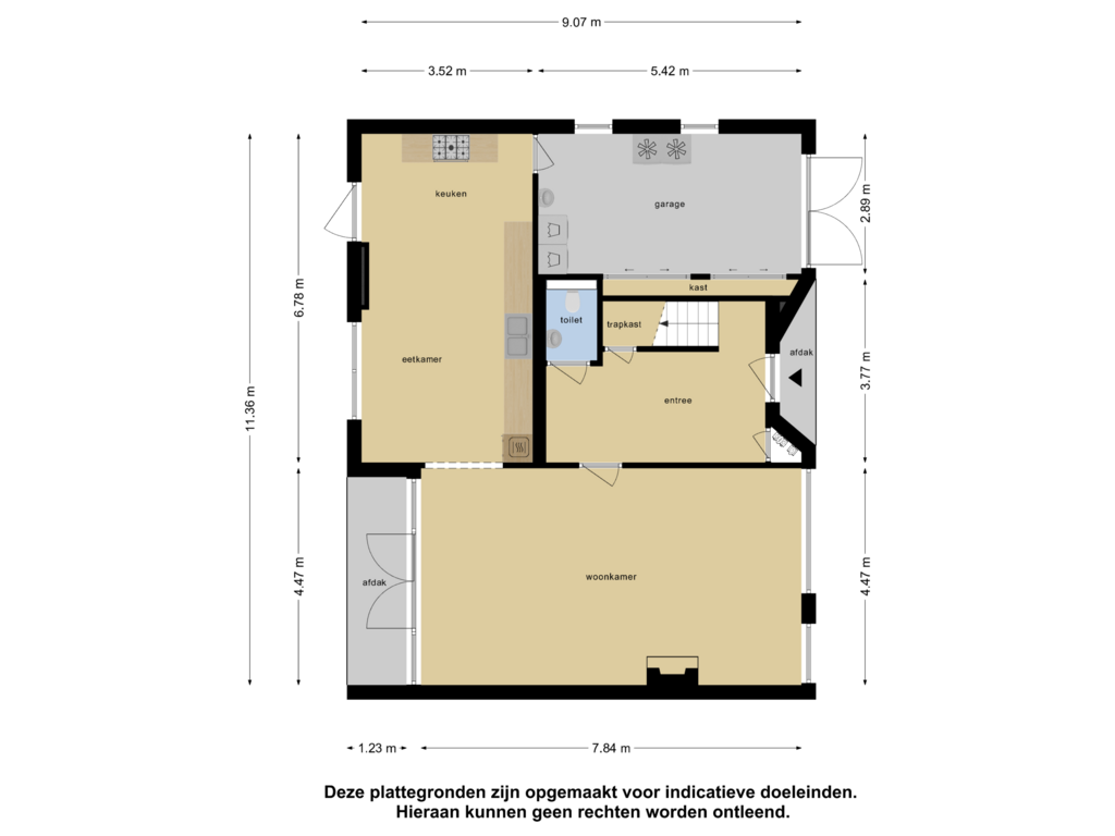 Bekijk plattegrond van Begane Grond van Melkstraat 1