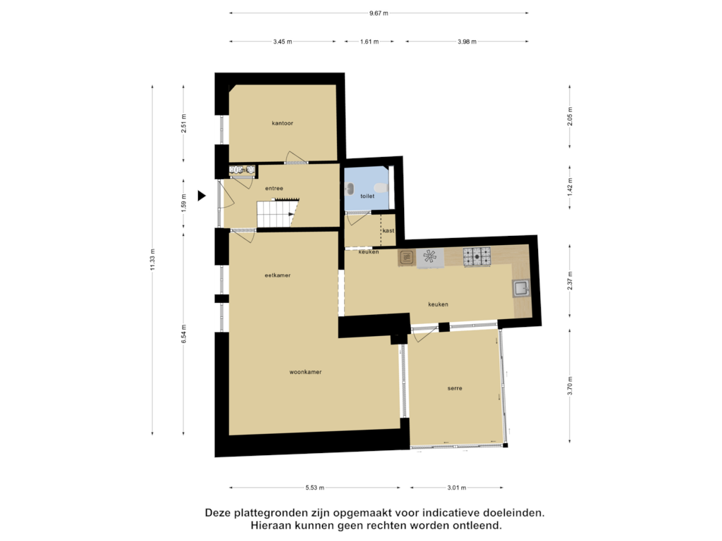 View floorplan of Begane Grond of Retersbekerweg 93