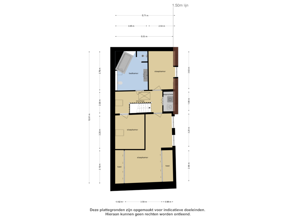 View floorplan of Eerste Verdieping of Retersbekerweg 93