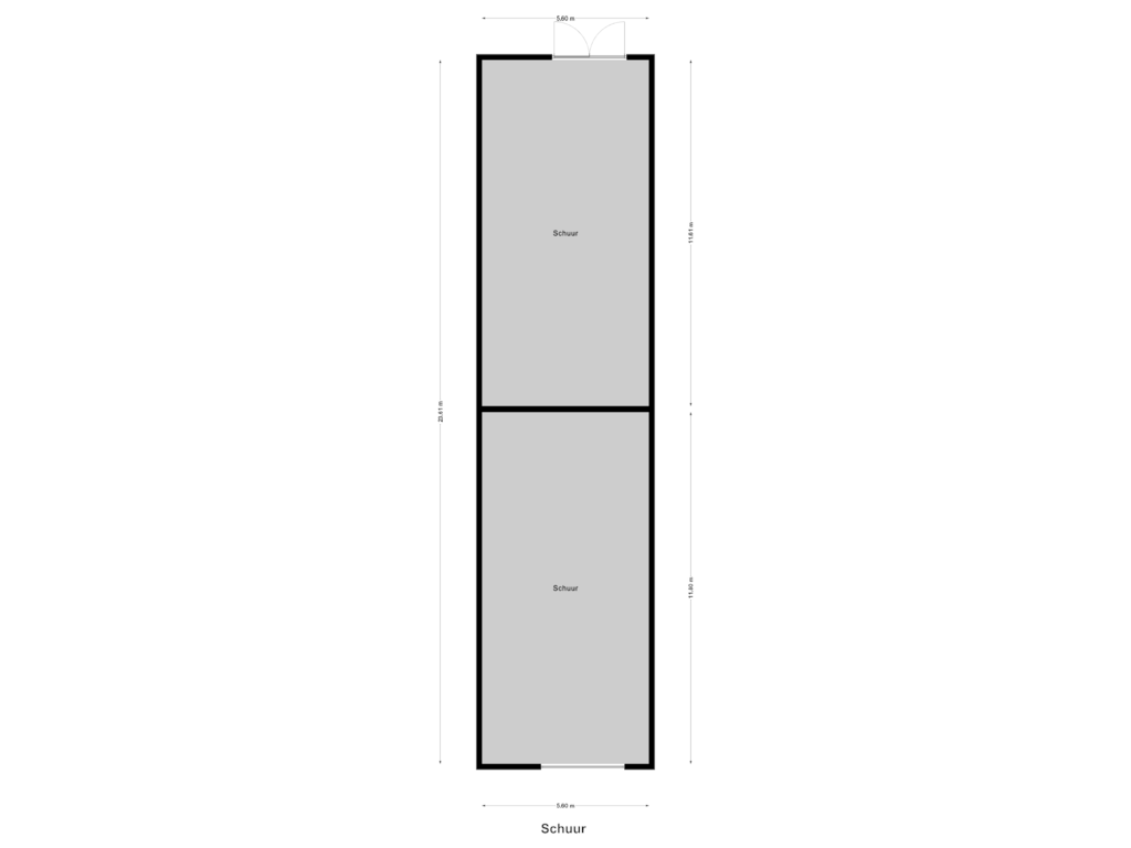 Bekijk plattegrond van Schuur van Heideweg 10