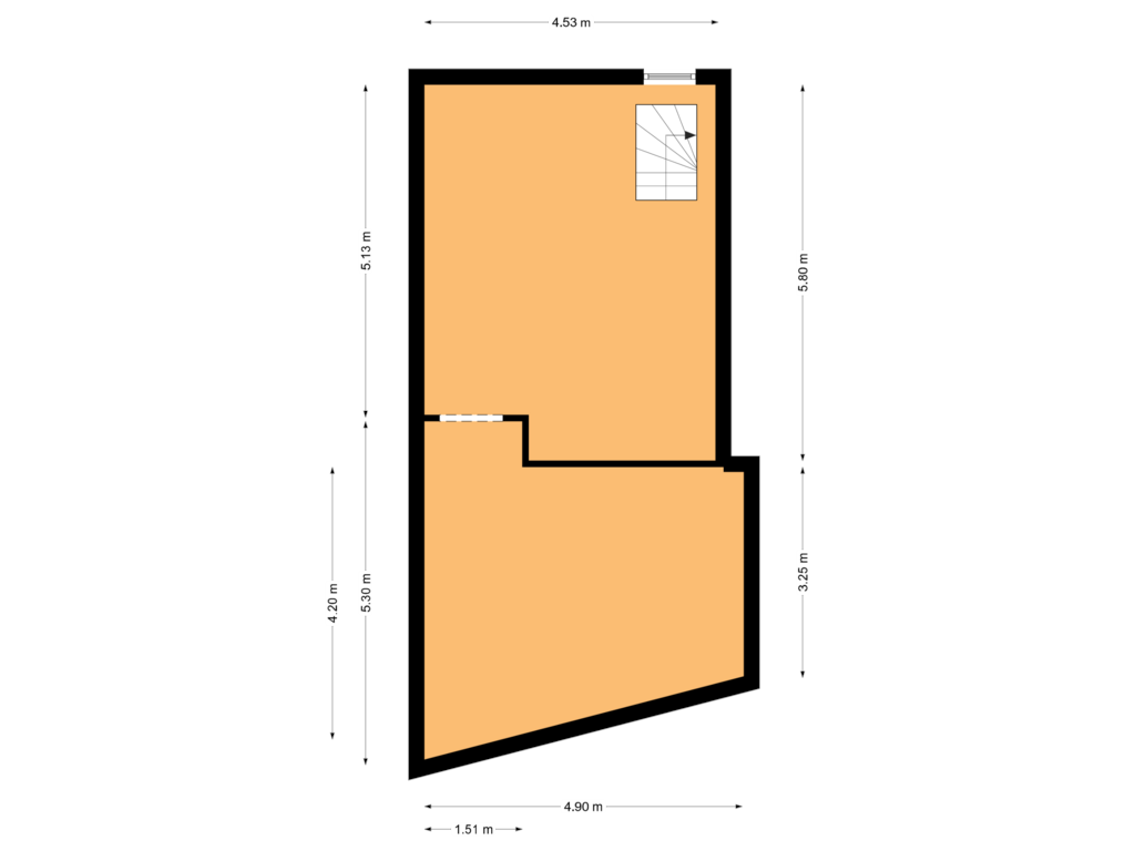 Bekijk plattegrond van First floor van Oosterhaven 11