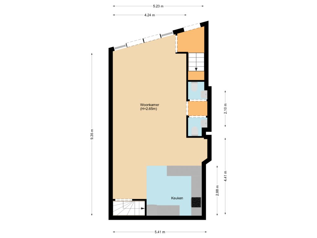 Bekijk plattegrond van Floor 1 van Oosterhaven 11