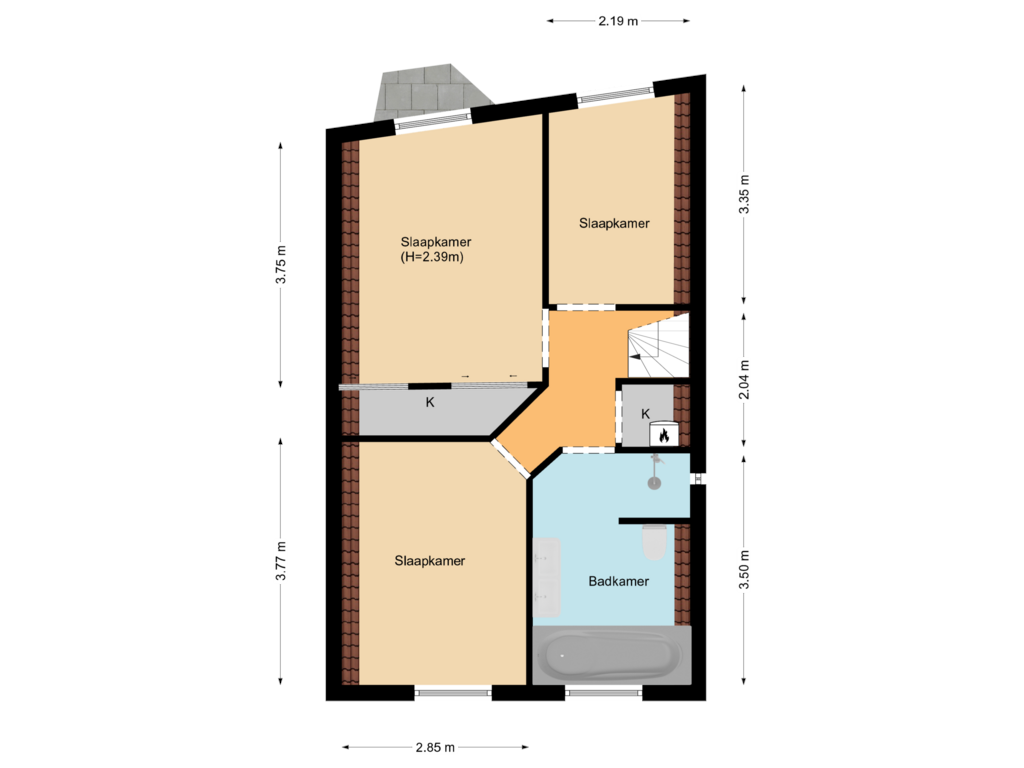 Bekijk plattegrond van Floor 4 van Oosterhaven 11