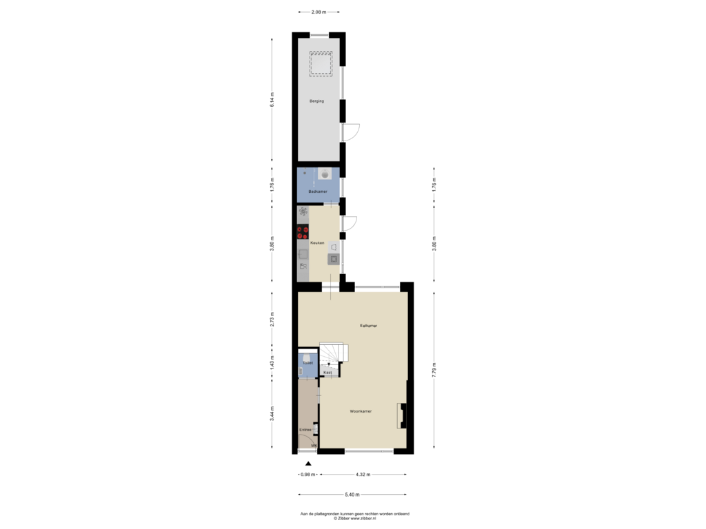 View floorplan of Begane Grond of Molenstraat 12