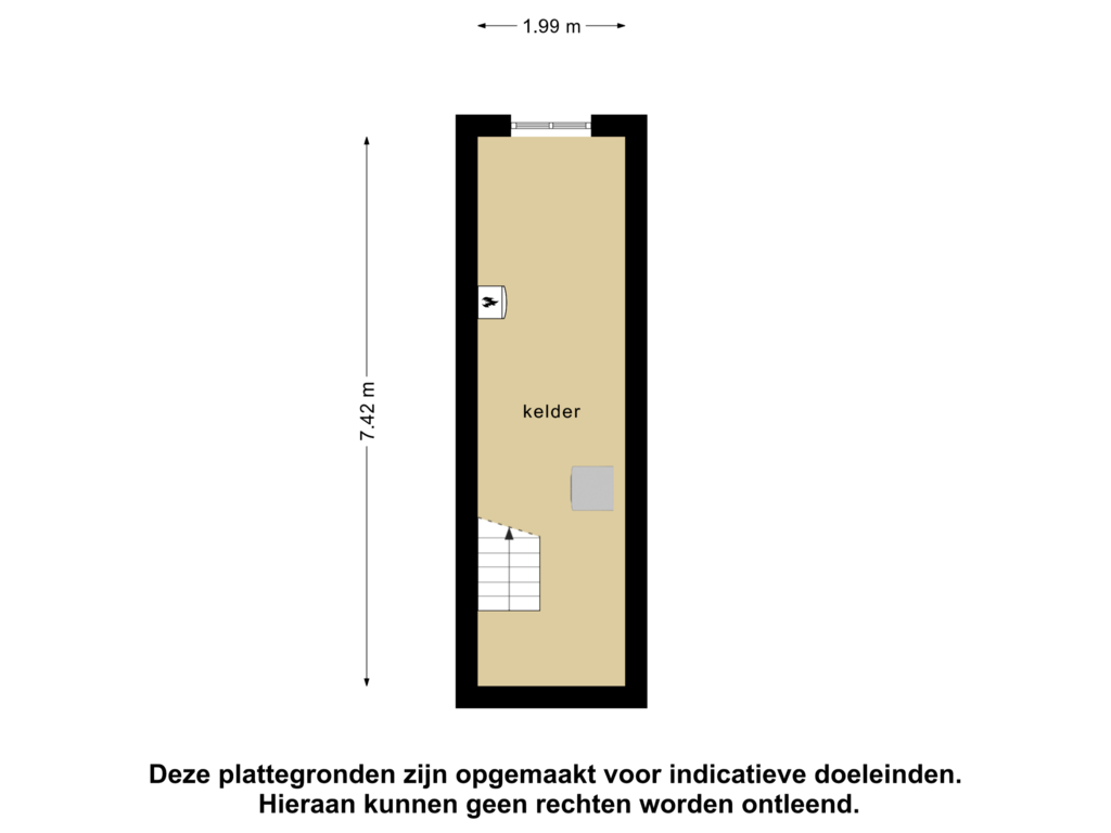 Bekijk plattegrond van Kelder van Bergsingel 220-B