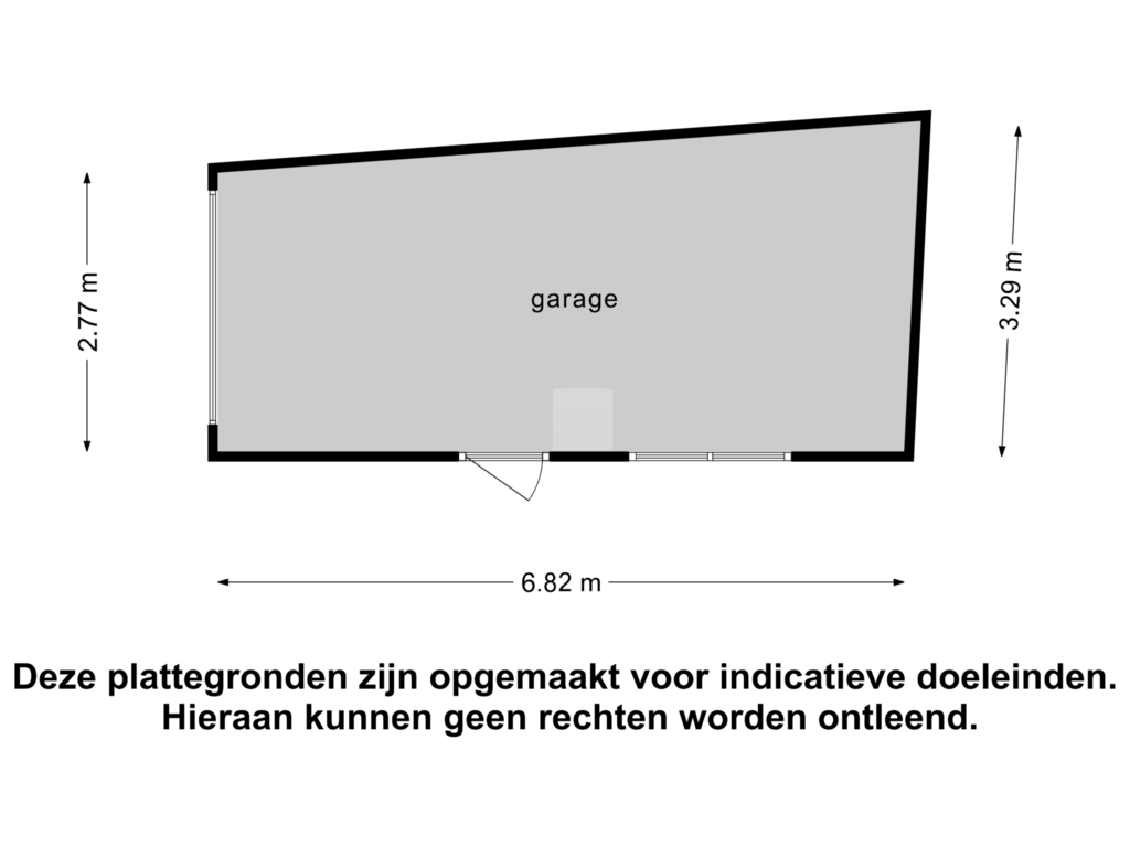 Bekijk plattegrond van Garage van Bergsingel 220-B