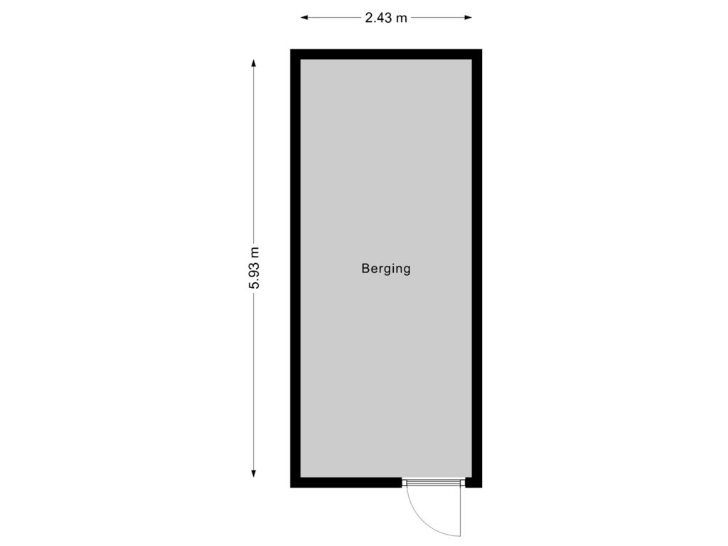 Bekijk plattegrond van Berging van Grândyk 9-- 7 T/O