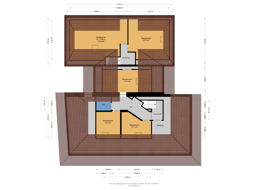 Bekijk plattegrond van 1e Verdieping van Langesteeg 10