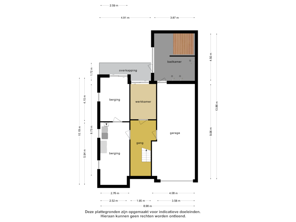 Bekijk plattegrond van Souterrain van Kerkweg 28-I