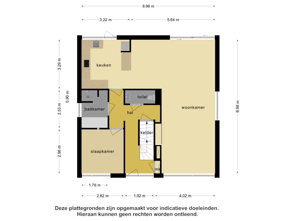 Bekijk plattegrond van Begane grond van Kerkweg 28-I