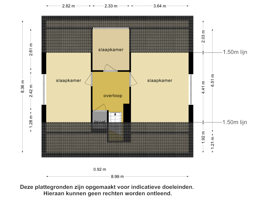 Bekijk plattegrond van 1e verdieping van Kerkweg 28-I