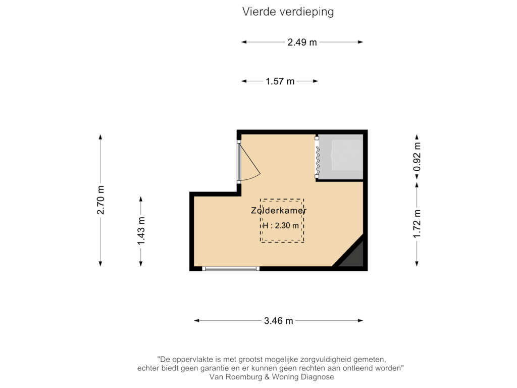 Bekijk plattegrond van Berging van Postjeskade 13-3