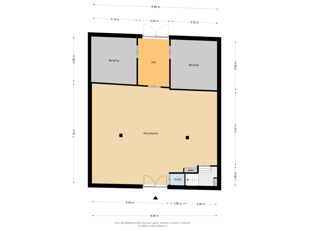 Bekijk plattegrond van Schaapskooi begane grond van Kallenbroekerweg 173