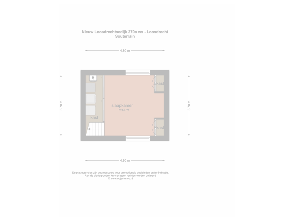 Bekijk plattegrond van Souterrain van Nieuw-Loosdrechtsedijk 270-AWS04