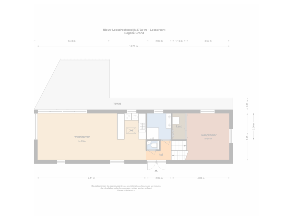 Bekijk plattegrond van Begane Grond van Nieuw-Loosdrechtsedijk 270-AWS04