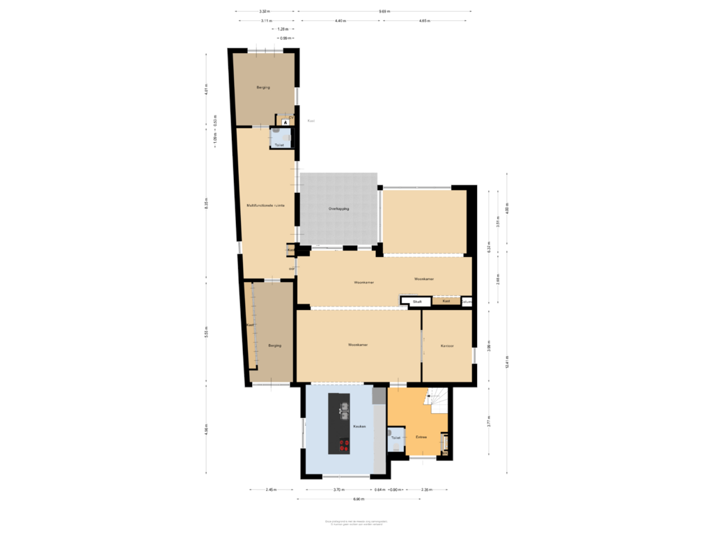 Bekijk plattegrond van Begane grond van Heistraat 126