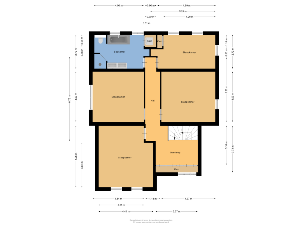 Bekijk plattegrond van Eerste verdieping van Heistraat 126