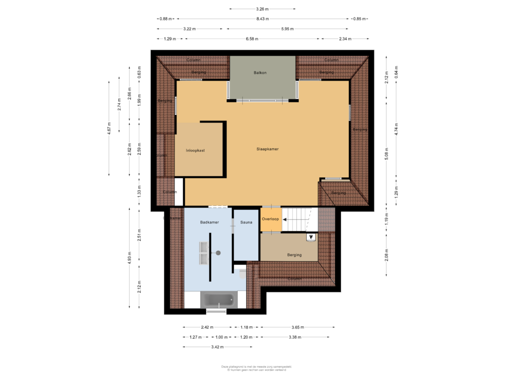 Bekijk plattegrond van Tweede verdieping van Heistraat 126