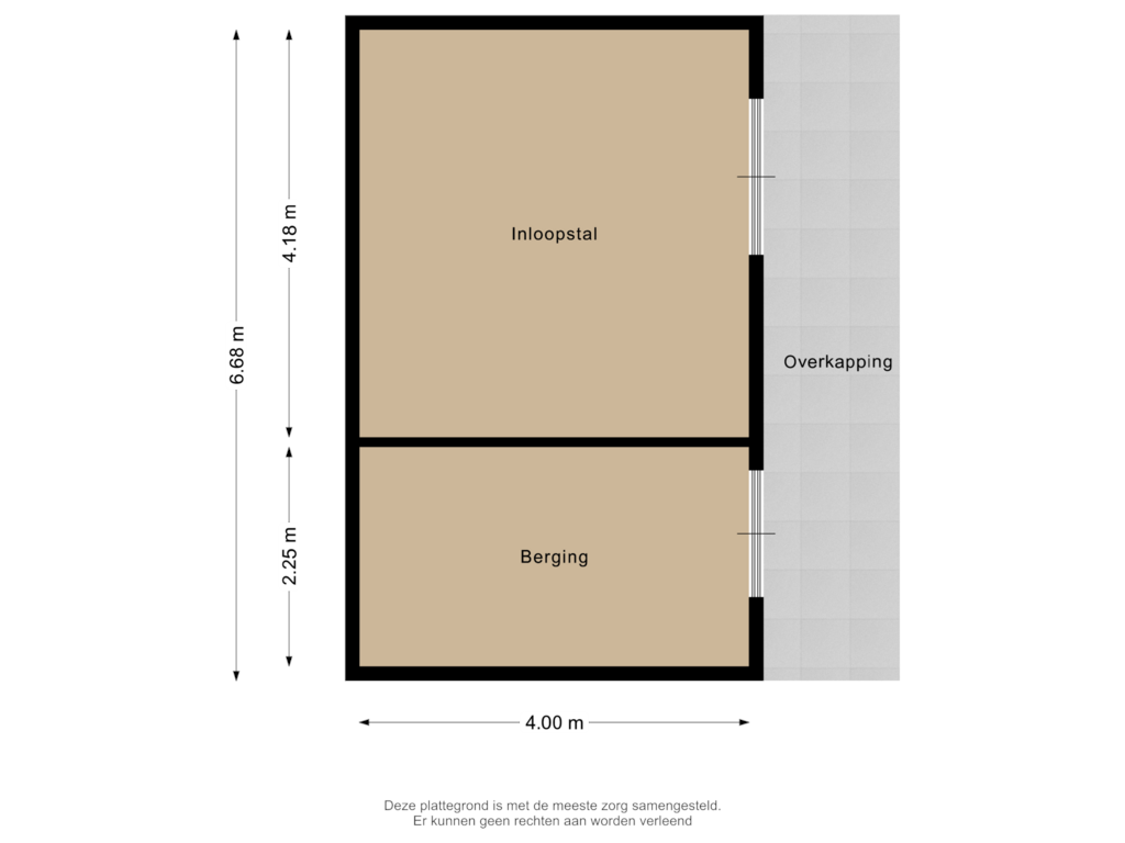 Bekijk plattegrond van Berging van Heistraat 126