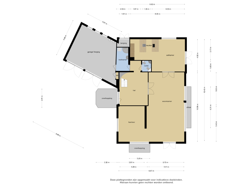 Bekijk plattegrond van Begane grond van Schutselaan 2