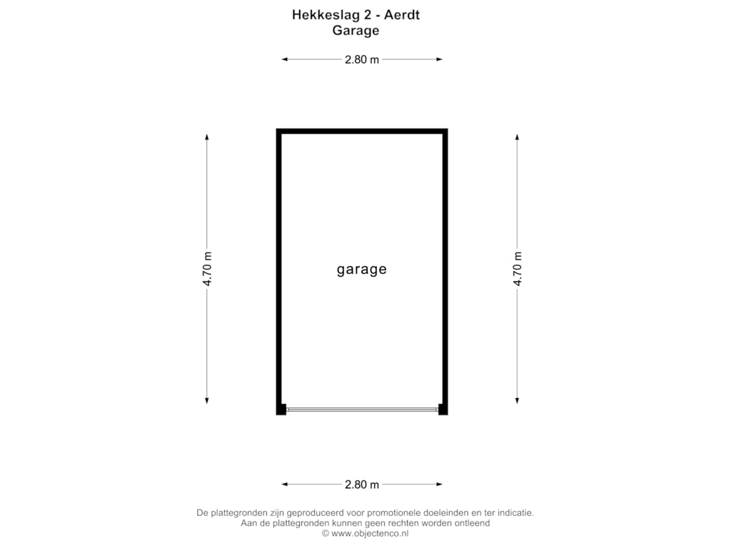 Bekijk plattegrond van GARAGE van Hekkeslag 2