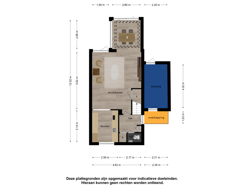 Bekijk plattegrond van Begane grond van Spaakstraat 48