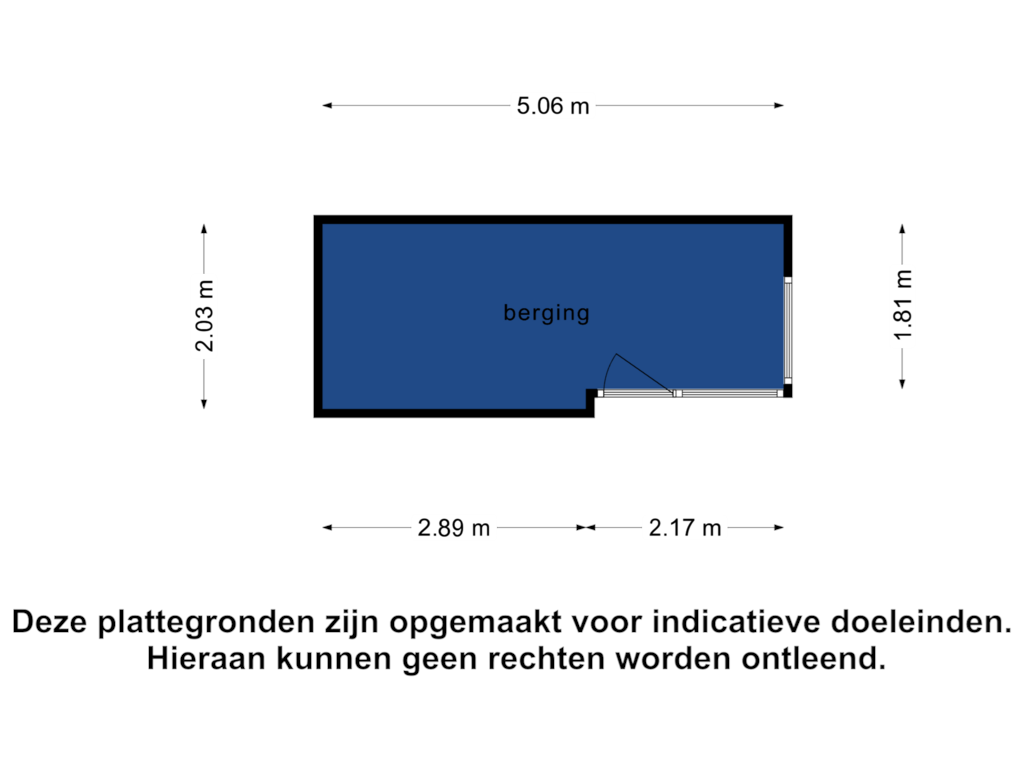 Bekijk plattegrond van Berging van Spaakstraat 48