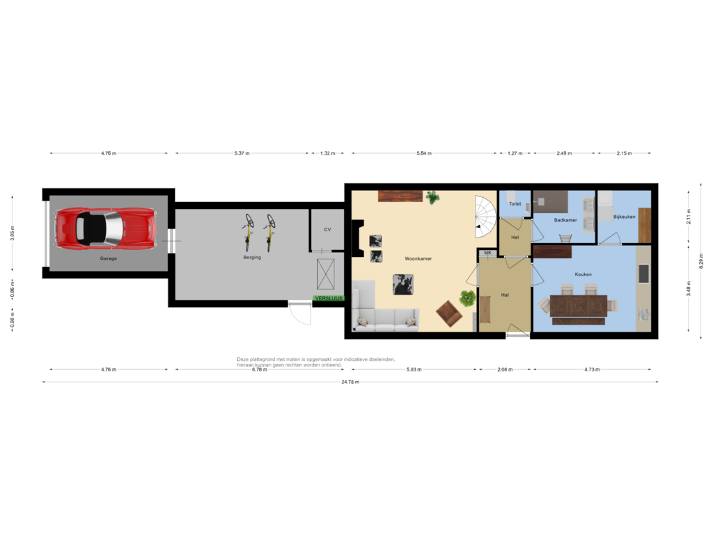 Bekijk plattegrond van First floor van Klittenweg 6