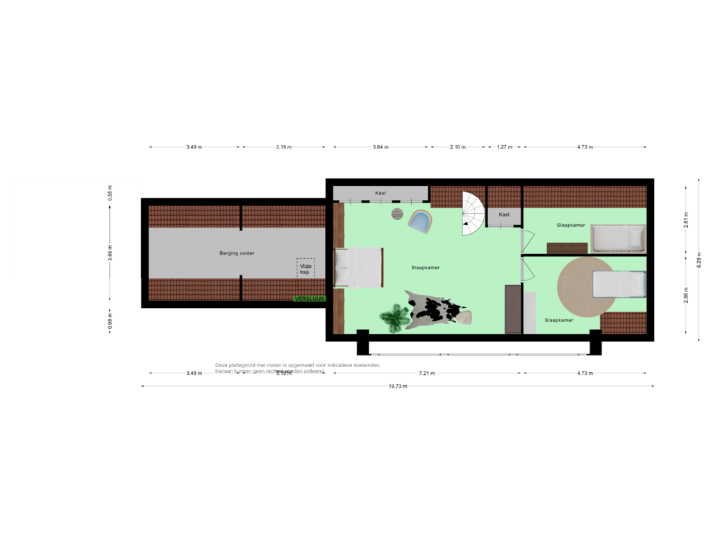 Bekijk plattegrond van Second floor van Klittenweg 6