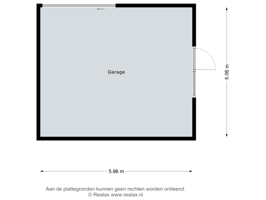 View floorplan of Garage of Kapelweg 1-A