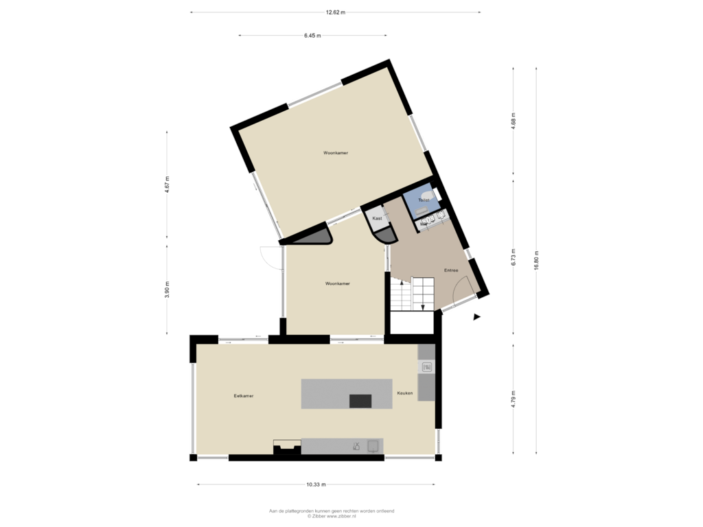 Bekijk plattegrond van Begane Grond van Duin en Beeklaan 24