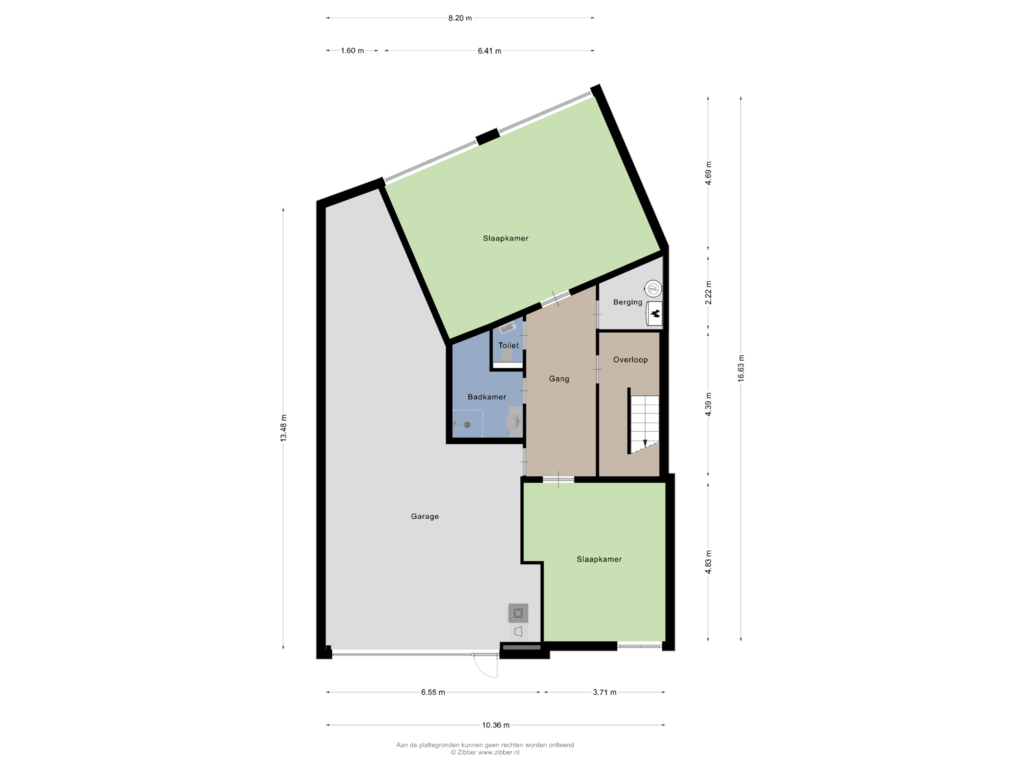 Bekijk plattegrond van Souterrain van Duin en Beeklaan 24